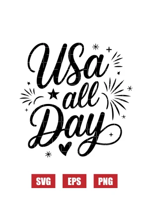 USA all Day Svg