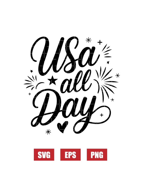 USA all Day Svg
