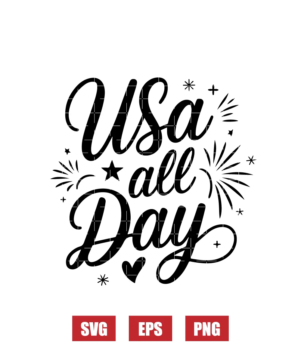 USA all Day Svg
