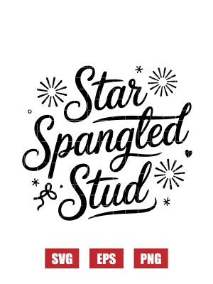 Star Spangled Stud Svg