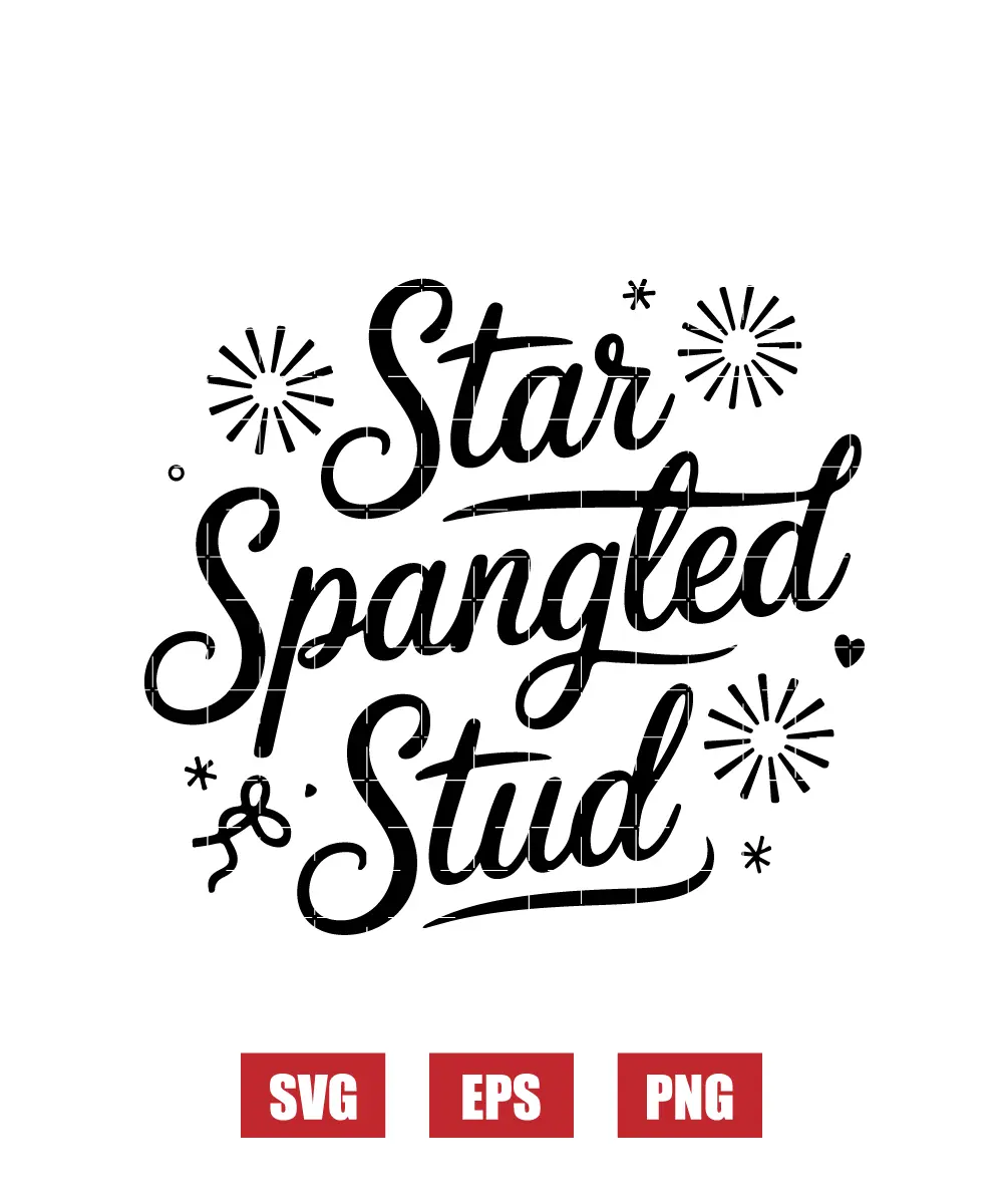 Star Spangled Stud Svg