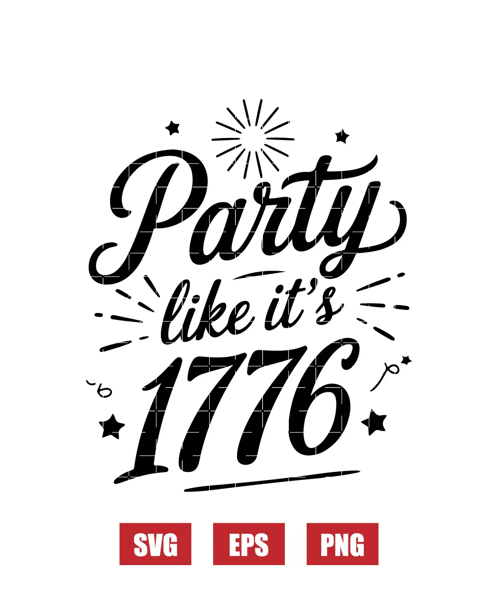 Party like it's 1776 Svg