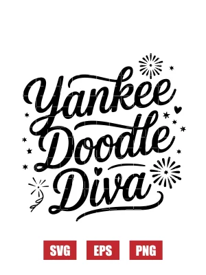 Yankee Doodle Diva Svg