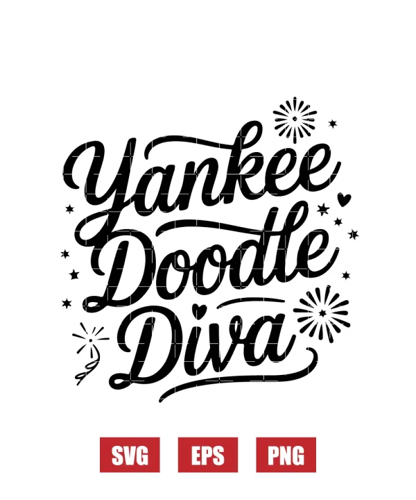 Yankee Doodle Diva Svg