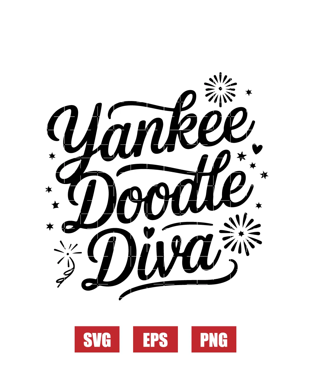 Yankee Doodle Diva Svg