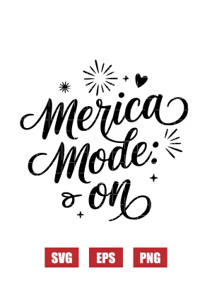 Merica Mode: ON Svg