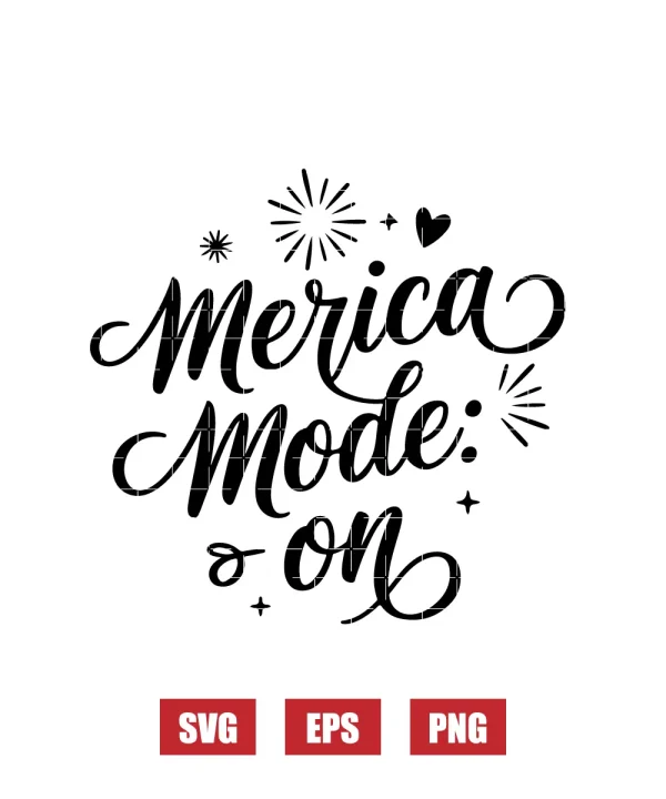 Merica Mode: ON Svg