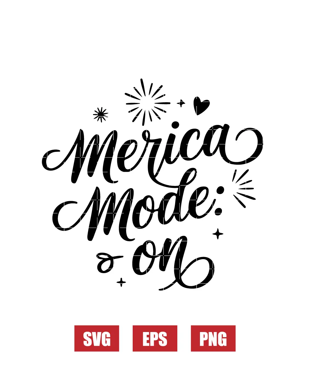 Merica Mode: ON Svg