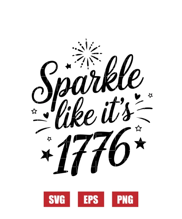 Sparkle like it's 1776 Svg