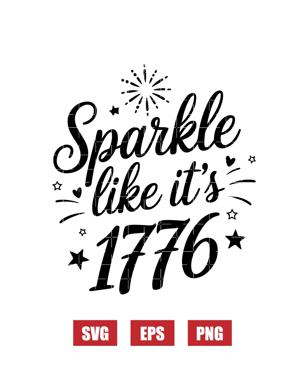 Sparkle like it's 1776 Svg
