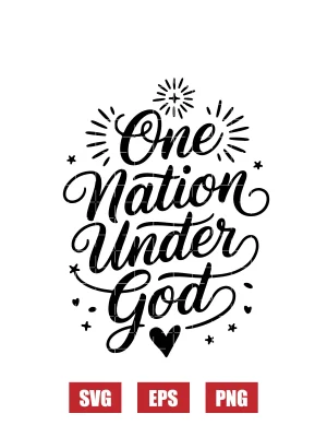 One Nation Under God Svg