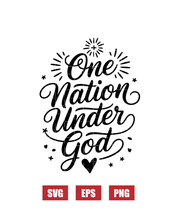 One Nation Under God Svg