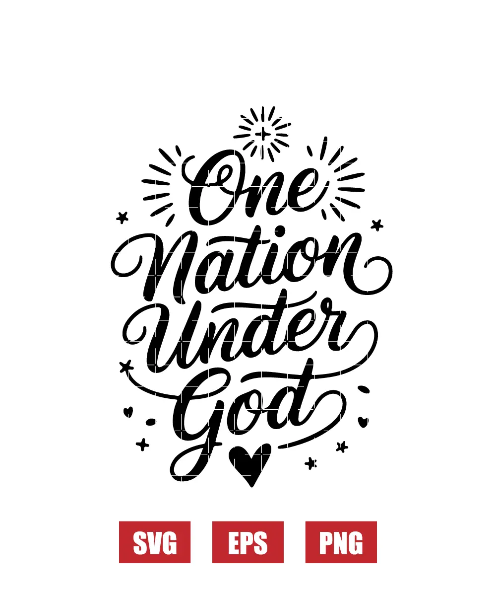 One Nation Under God Svg