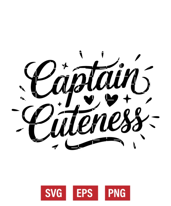 Captain Cuteness Svg