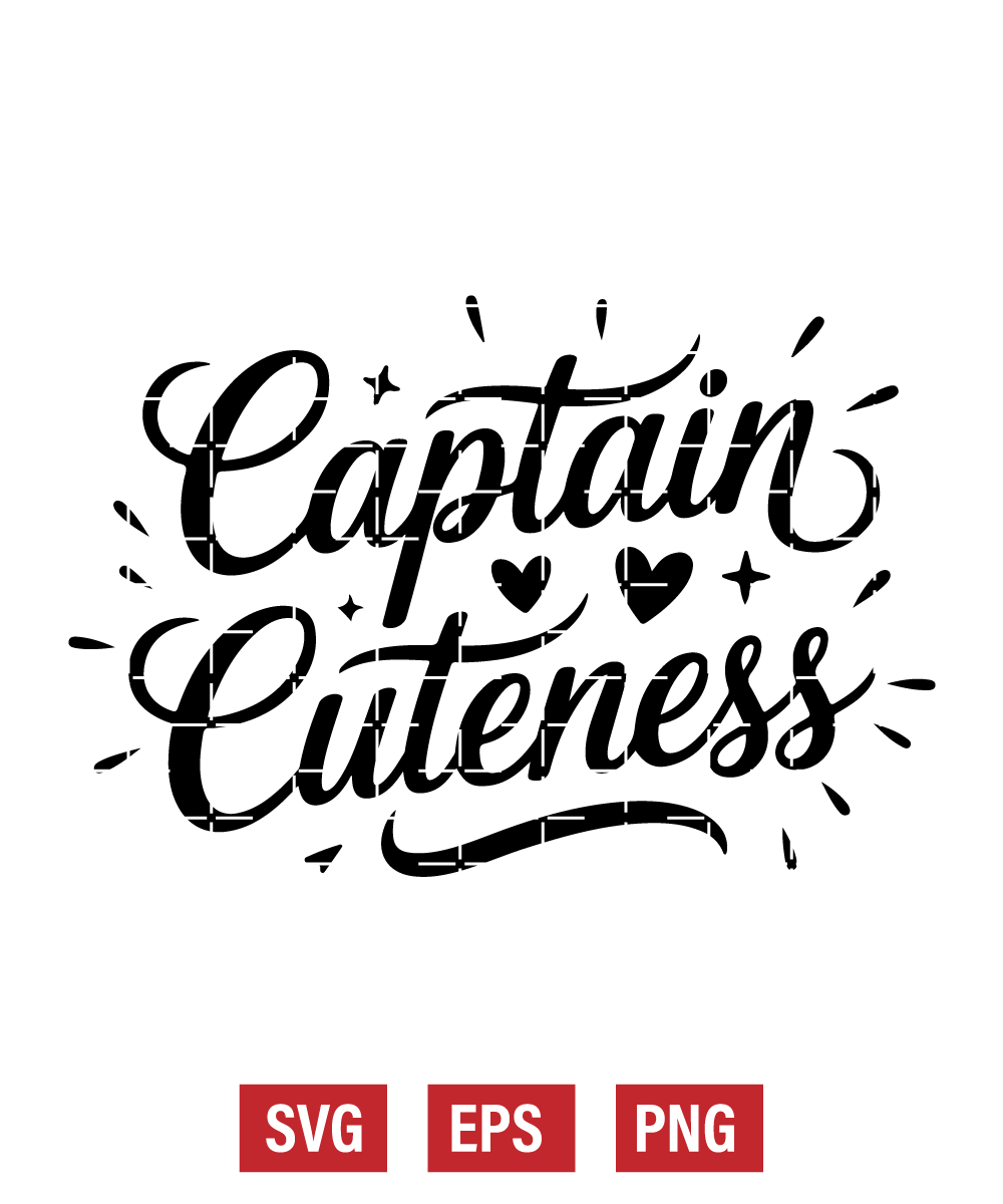 Captain Cuteness Svg