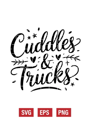 Cuddles & Trucks Svg