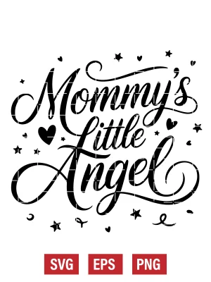 Mommy’s Little Angel Svg