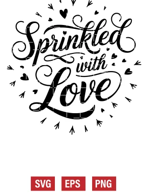 Sprinkled with Love Svg