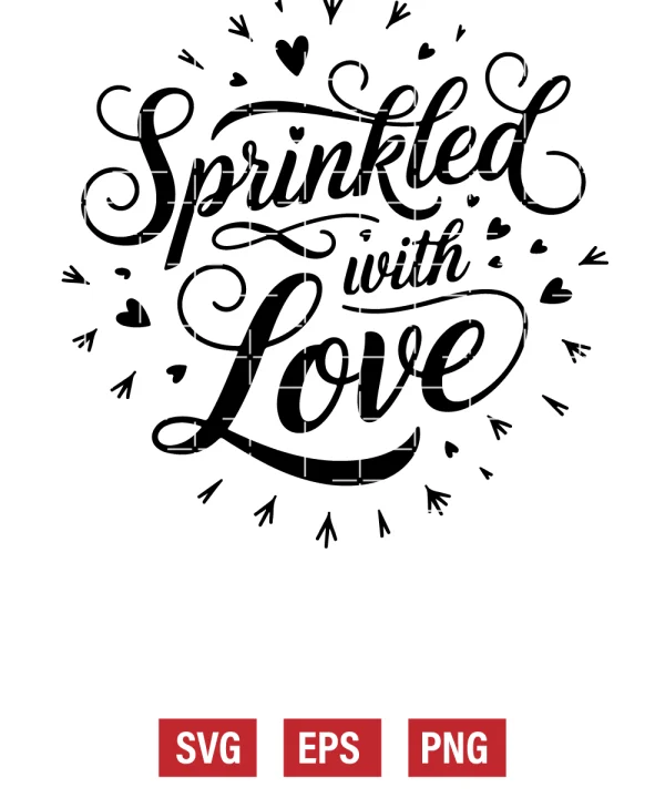 Sprinkled with Love Svg
