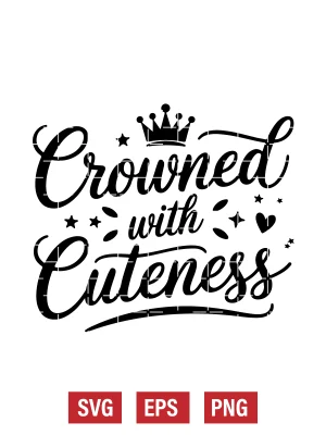 Crowned with Cuteness Svg