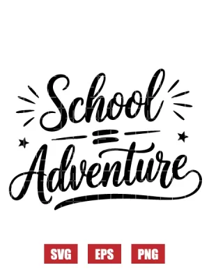 School Adventure Svg