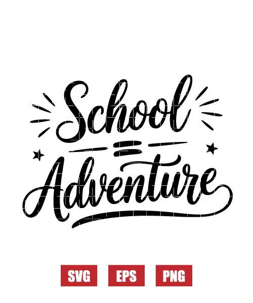 School Adventure Svg