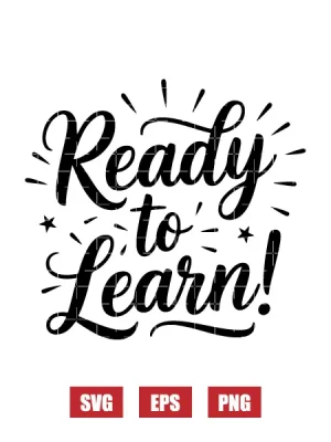 Ready To Learn! Svg