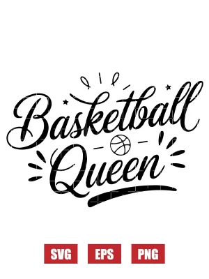 Basketball Queen Svg