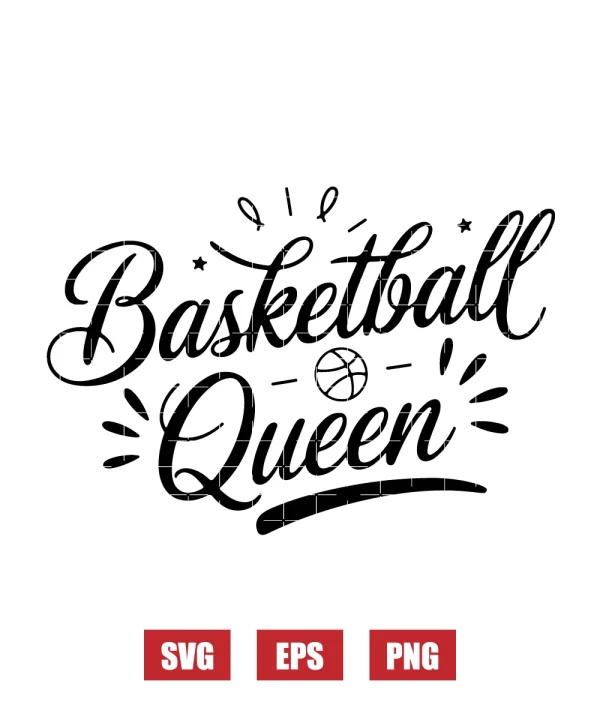 Basketball Queen Svg