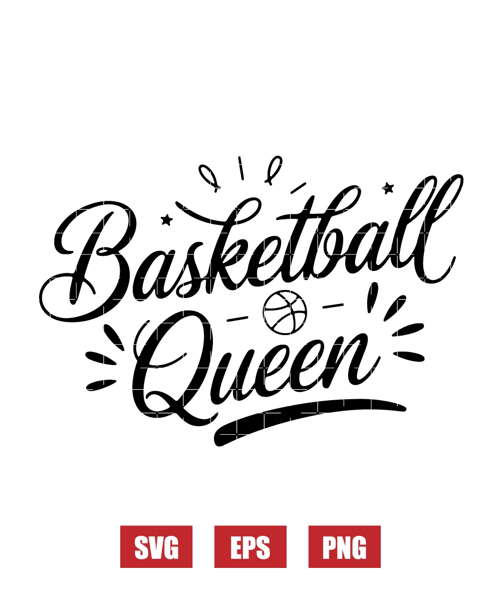 Basketball Queen Svg