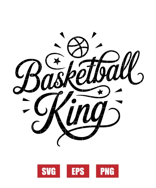 Basketball King Svg
