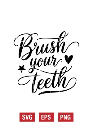 Brush Your Teeth Svg
