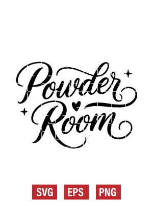 Powder Room Svg