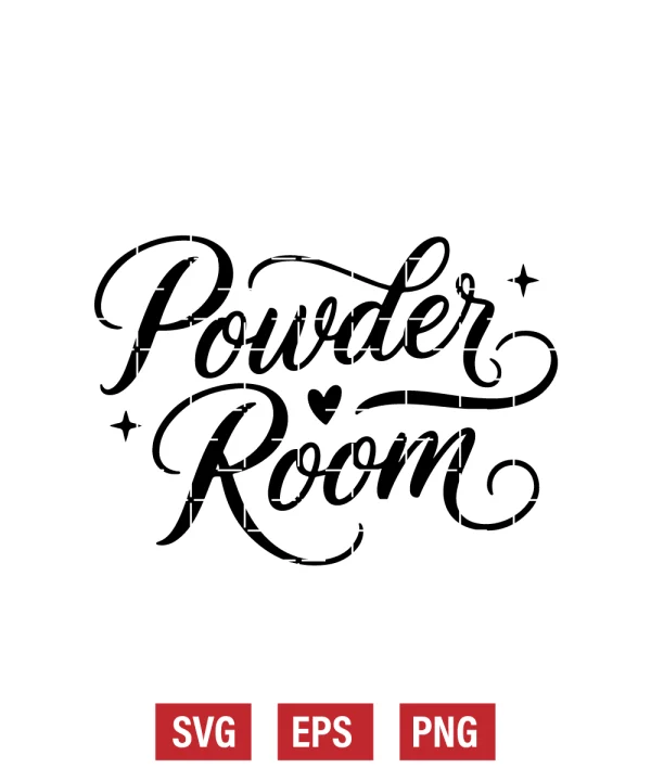 Powder Room Svg