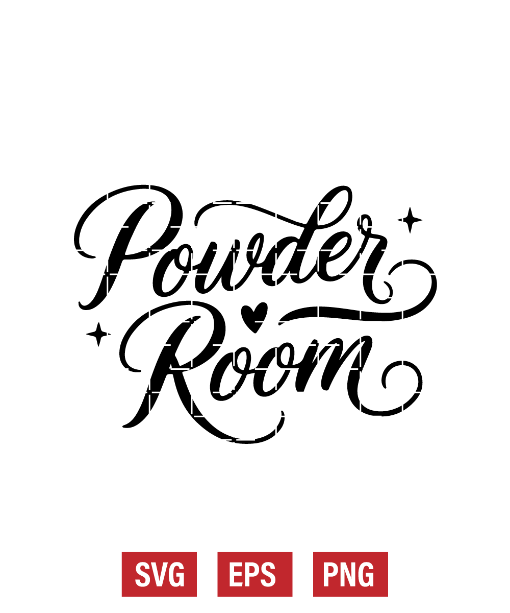 Powder Room Svg
