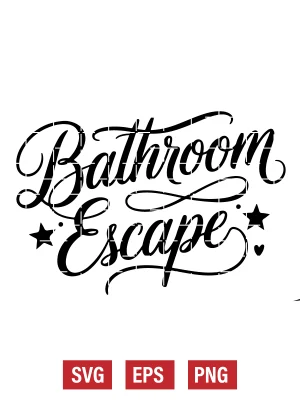Bathroom Escape Svg