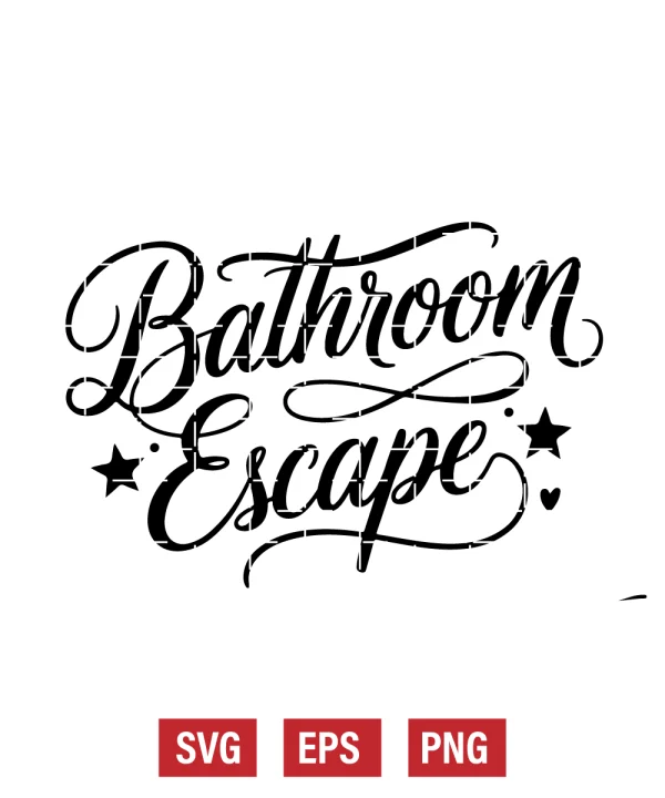 Bathroom Escape Svg