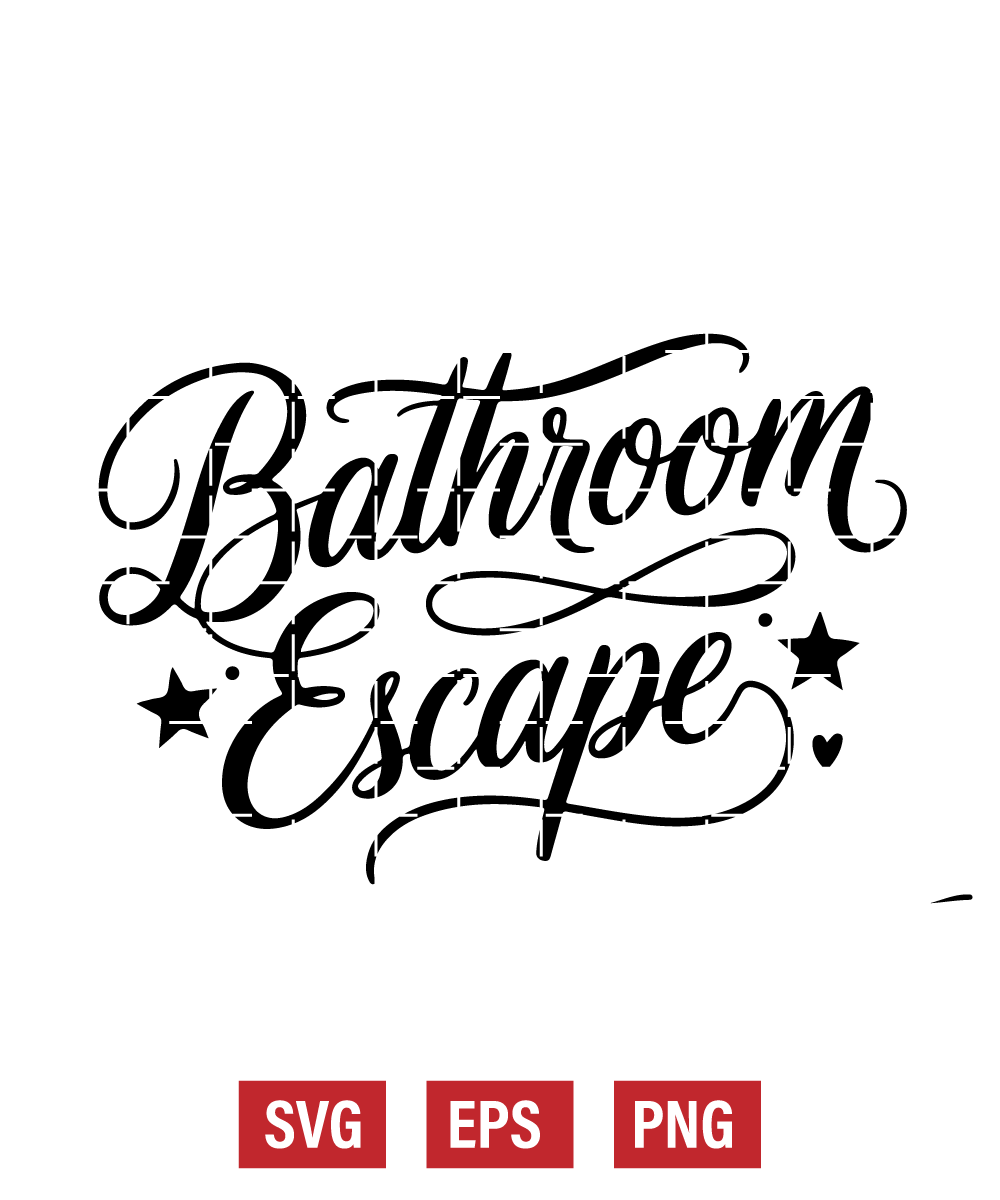 Bathroom Escape Svg