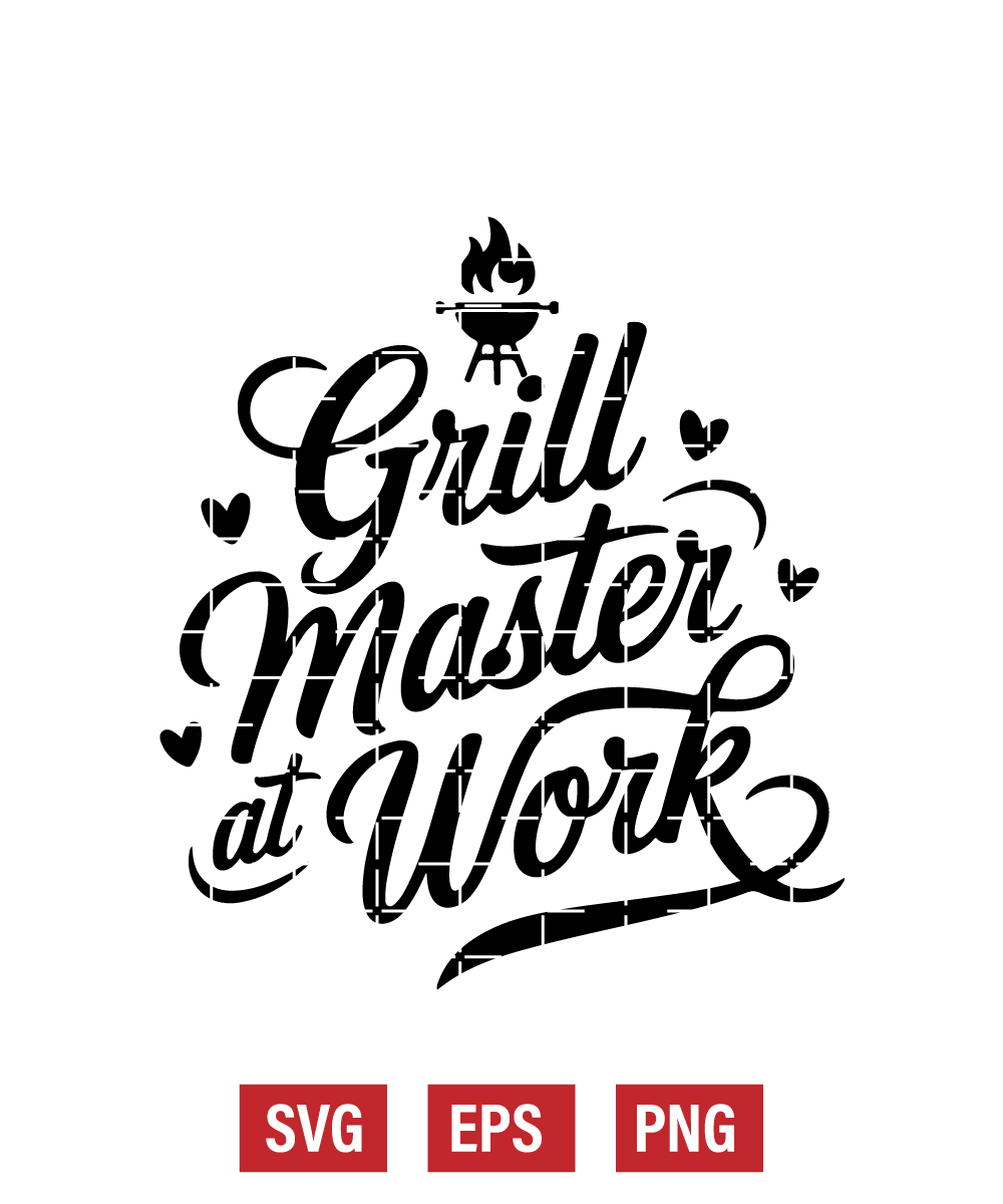 Grill Master at Work Svg