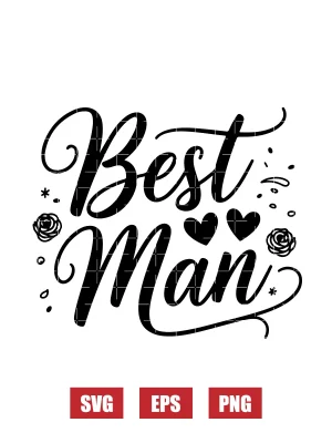 Best Man Svg