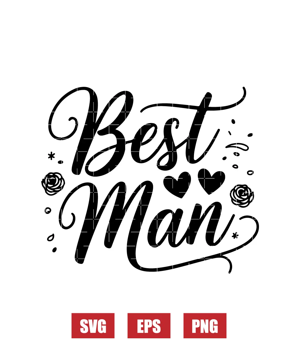 Best Man Svg