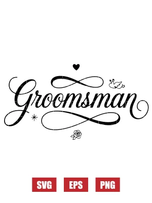 Groomsman Svg