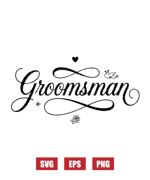 Groomsman Svg