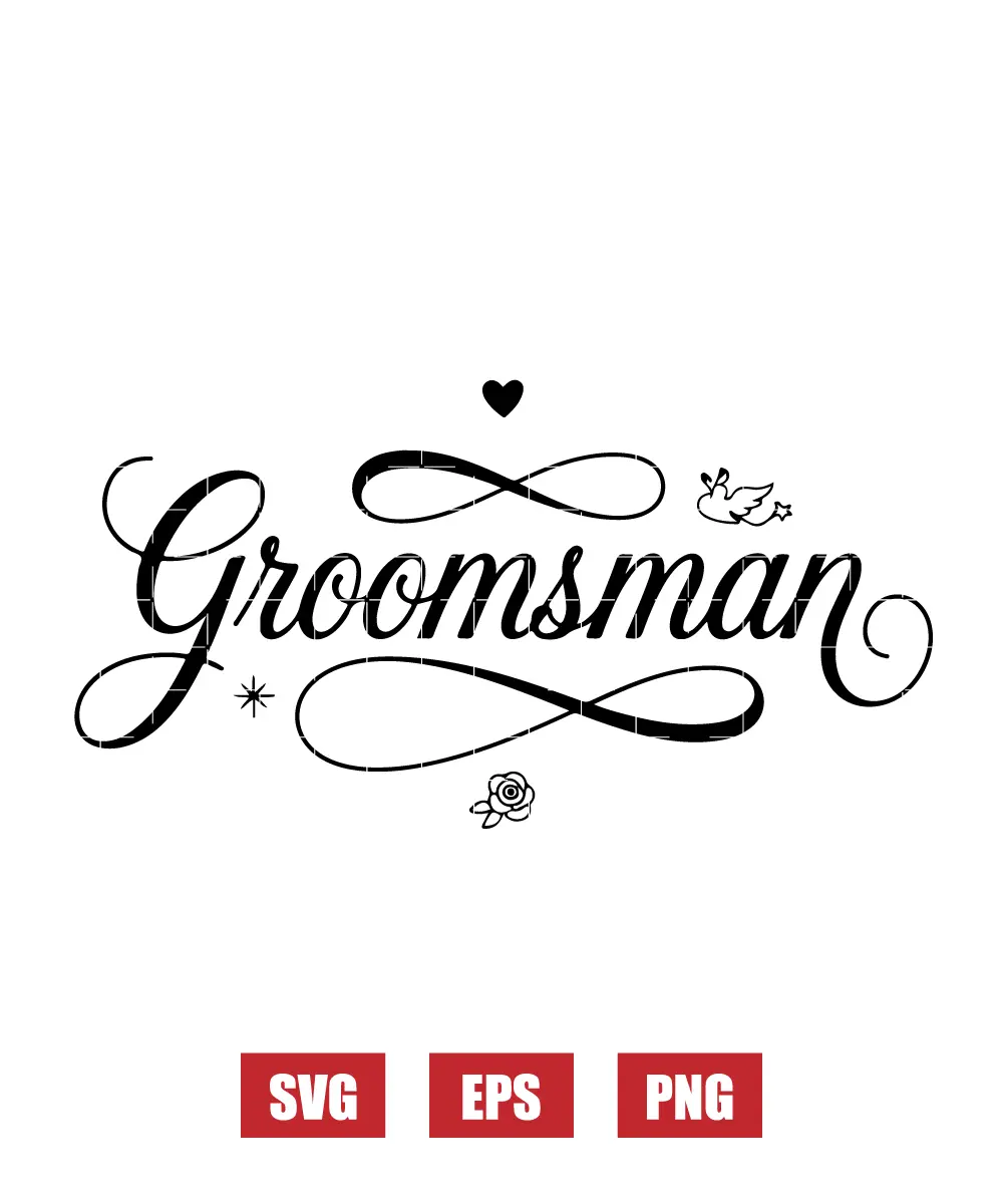 Groomsman Svg