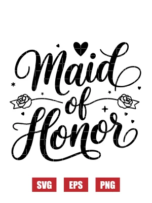 Maid of Honor Svg
