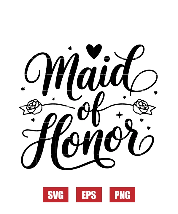 Maid of Honor Svg