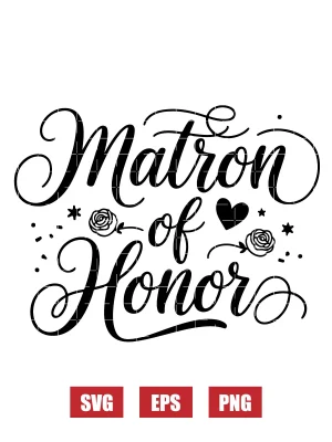Matron of Honor Svg