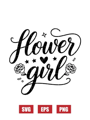 Flower Girl Svg