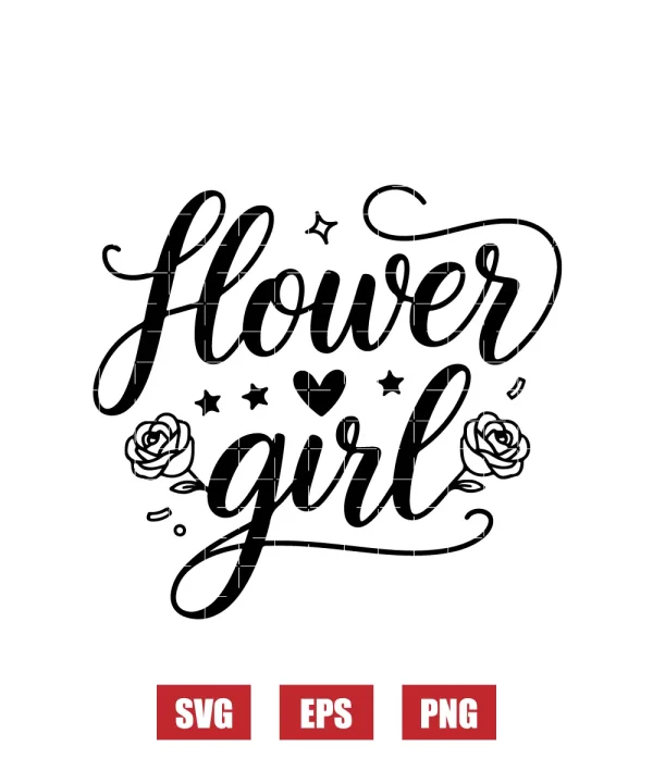 Flower Girl Svg