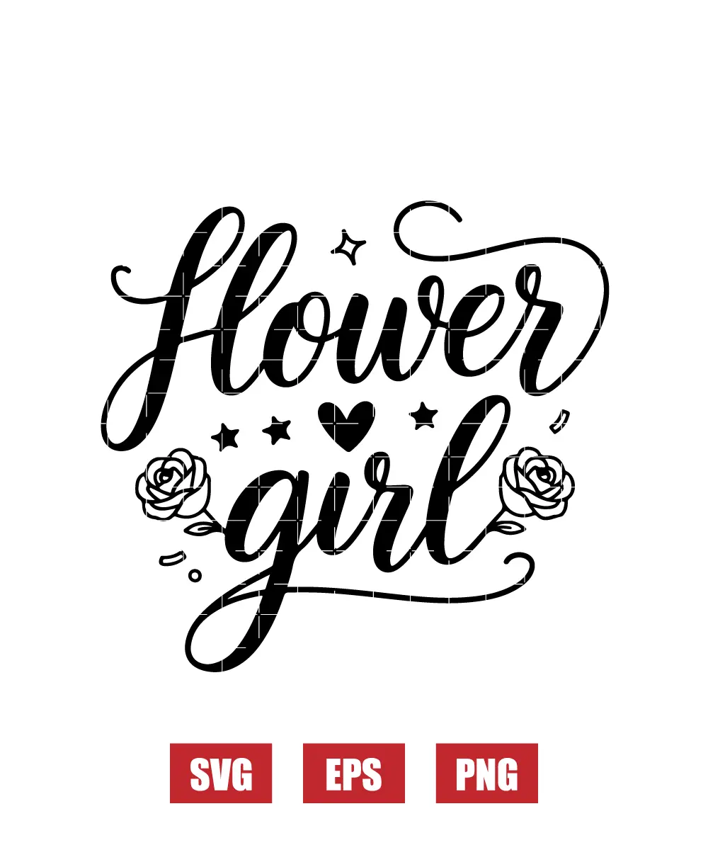 Flower Girl Svg